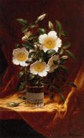 Heade, Martin Johnson - Cherokee Roses in a Glass